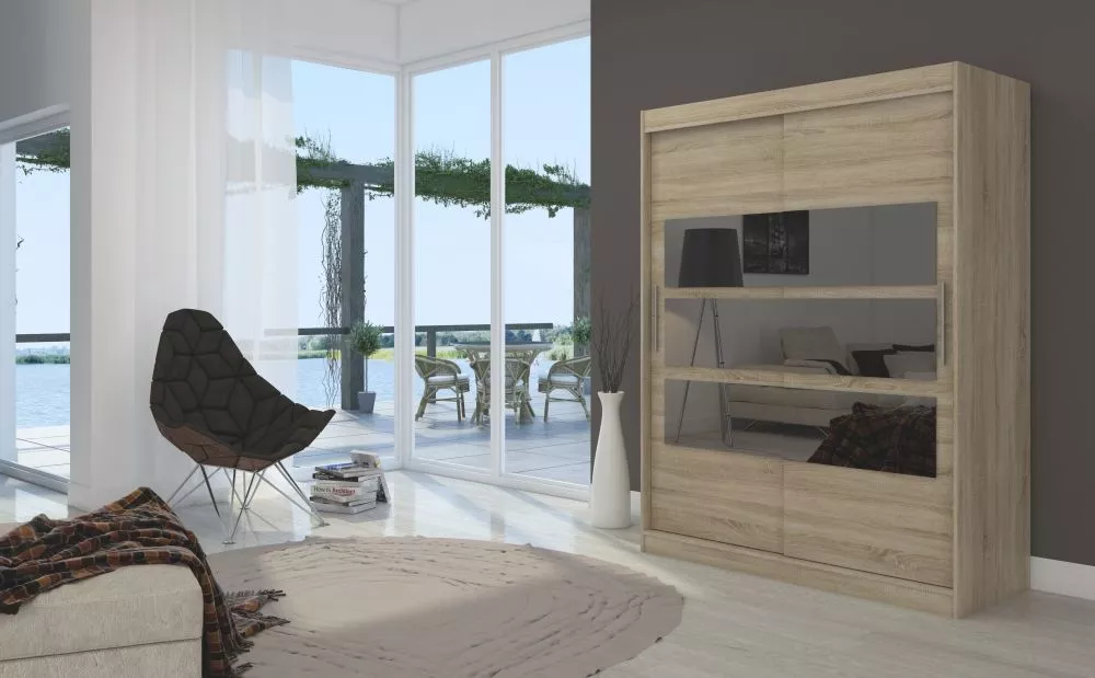 Skapis Florento · Sonoma · 150 × 58 × 200 cm