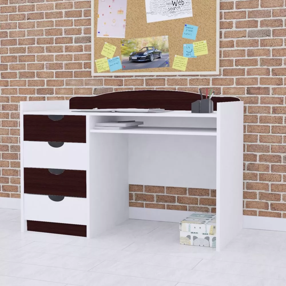 Bērnu rakstāmgalds Classic B03 Maksimālais augstums: 89 cm, · 125 × 75 × 60 cm