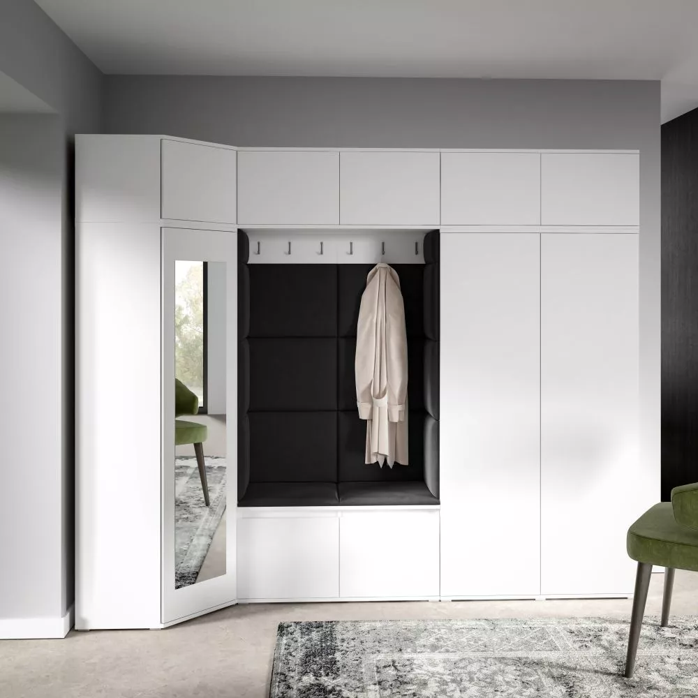 Apavu plaukts Emi 39 Trinity Korpusa krāsa: balts, · 260 × 225 × 70 cm