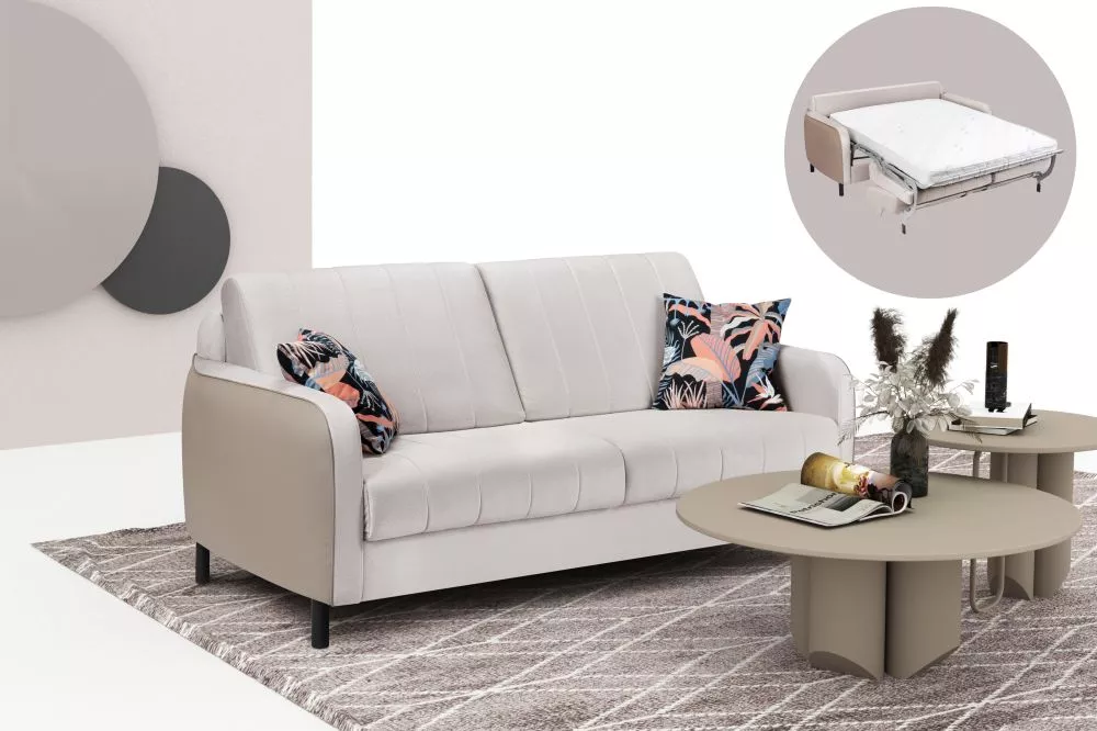 Dīvāns Sergio Sofa standard · Gaiši bēšs · 120 × 196 × 92 cm