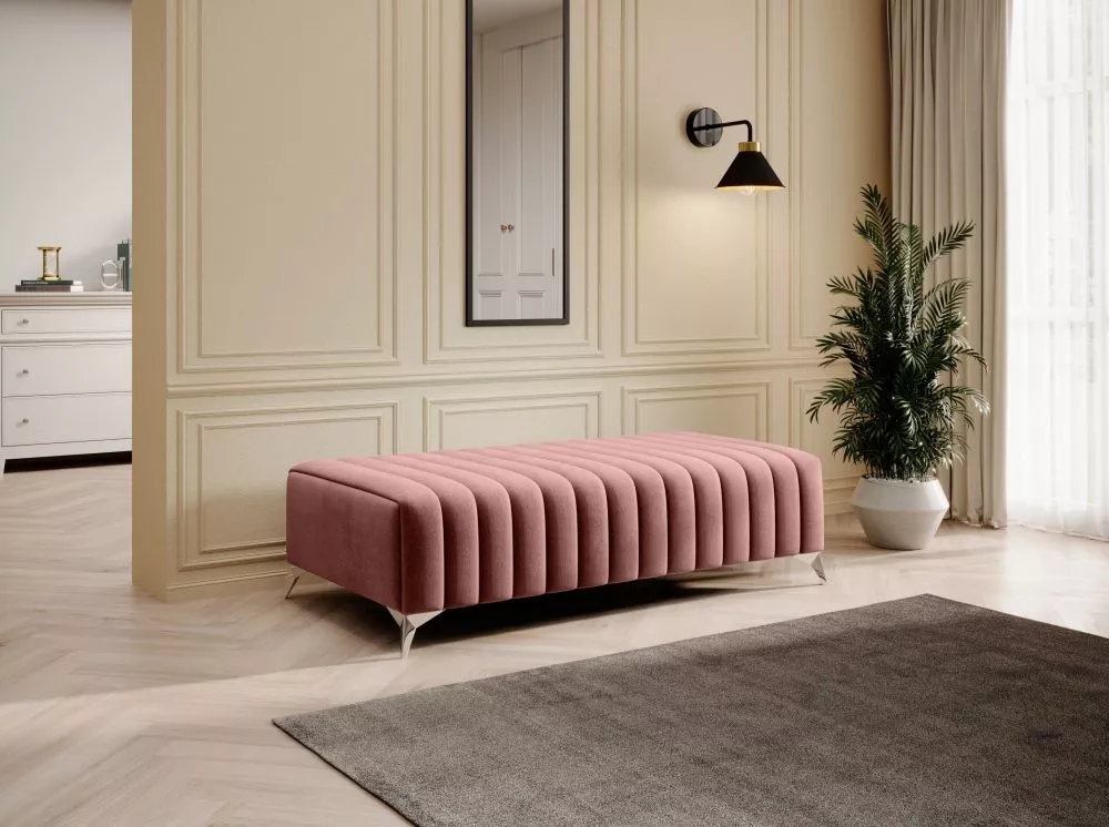 Pufs Laurence P Standard Auduma numurs: Nube 24, · Rozā · 132 × 36 × 64 cm