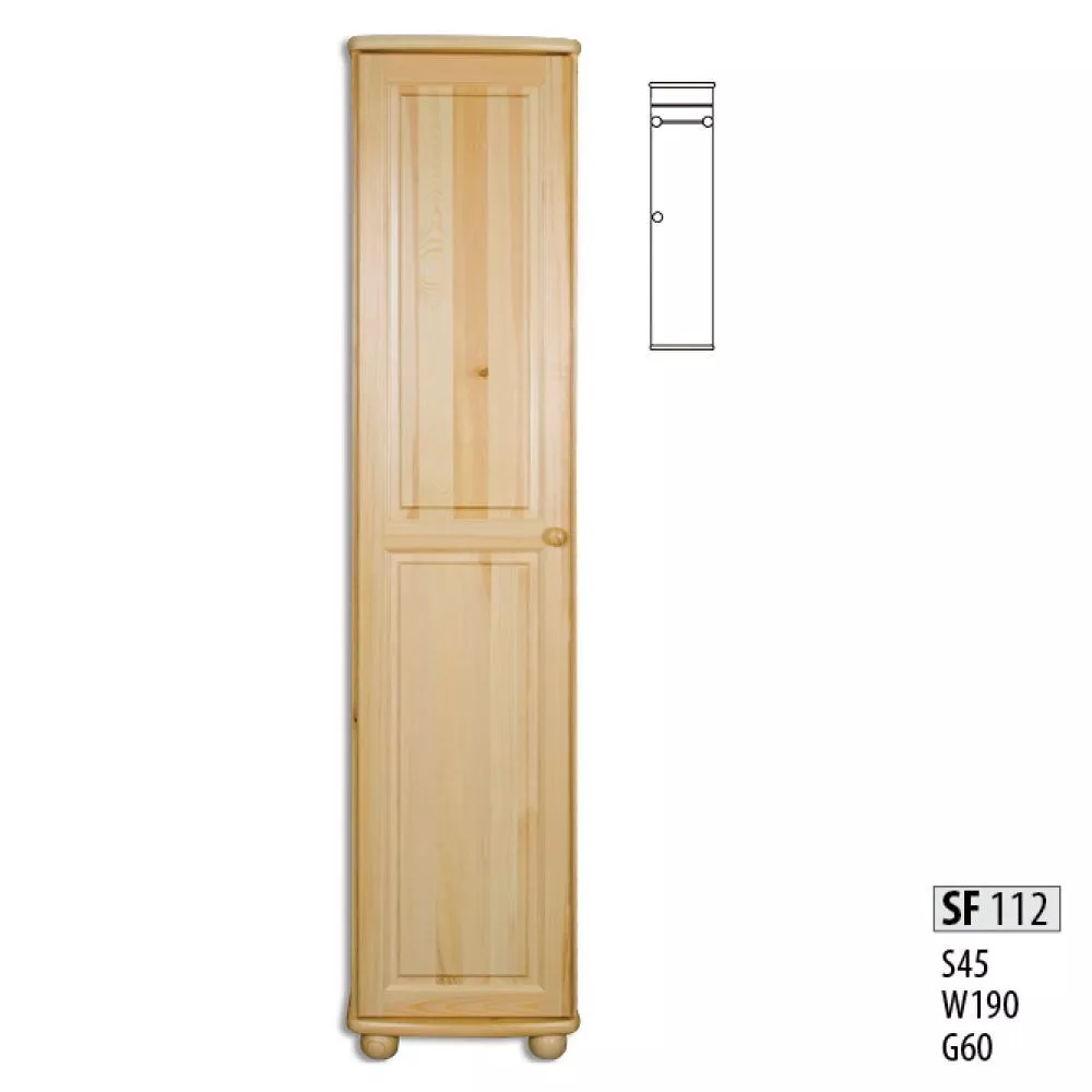 Skapis SF 112 · Priede · 45 × 60 × 190 cm