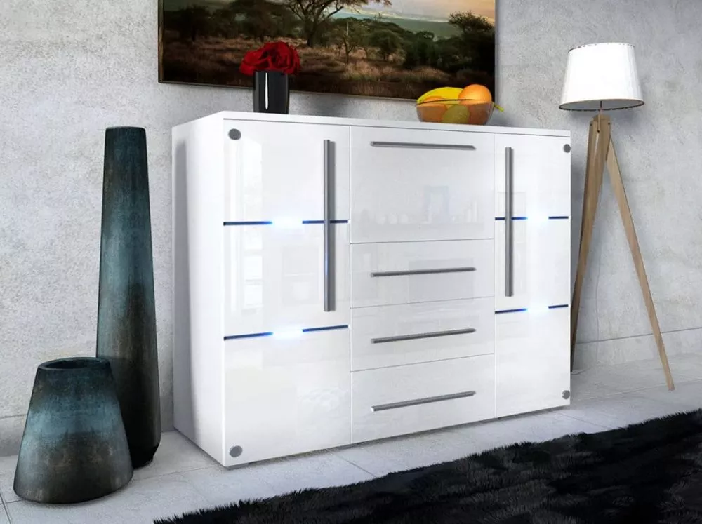 Kumode Bari ar LED · 136 × 39 × 115 cm