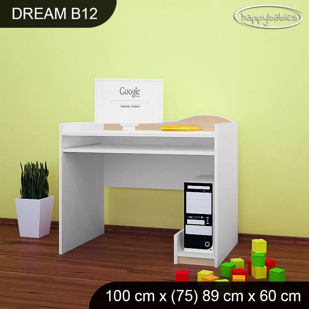 Bērnu rakstāmgalds Dream B12 Maksimālais augstums: 89 cm, · 100 × 75 × 60 cm