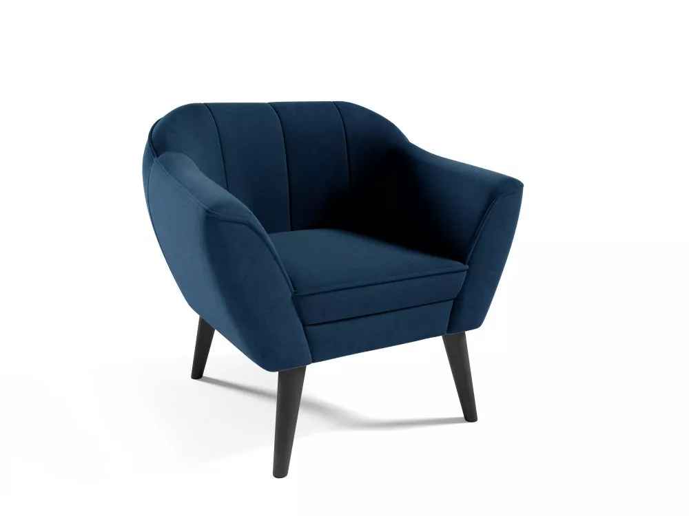Mīksts krēsls Merida typ 192 Standard Sēdvietas dziļums: 52 cm, · Zils · 80 × 74 × 75 cm