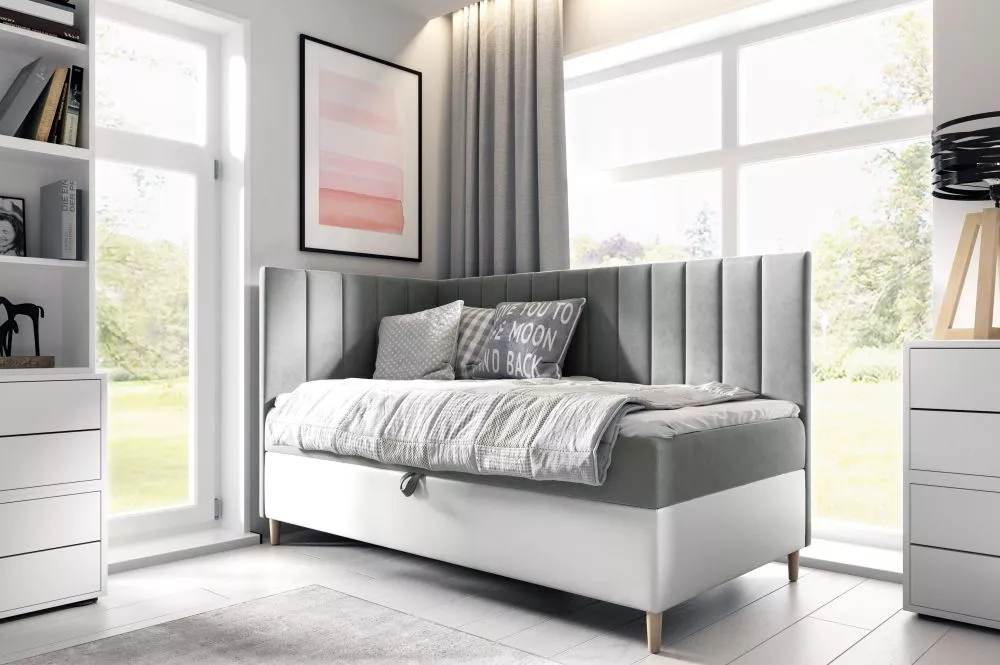 Gulta Maja 3 L Boxspring Standard Guļamvietas platums: 80 cm, Korpusa krāsa: balts, Guļamvietas garums: 200 cm, · 88 × 2