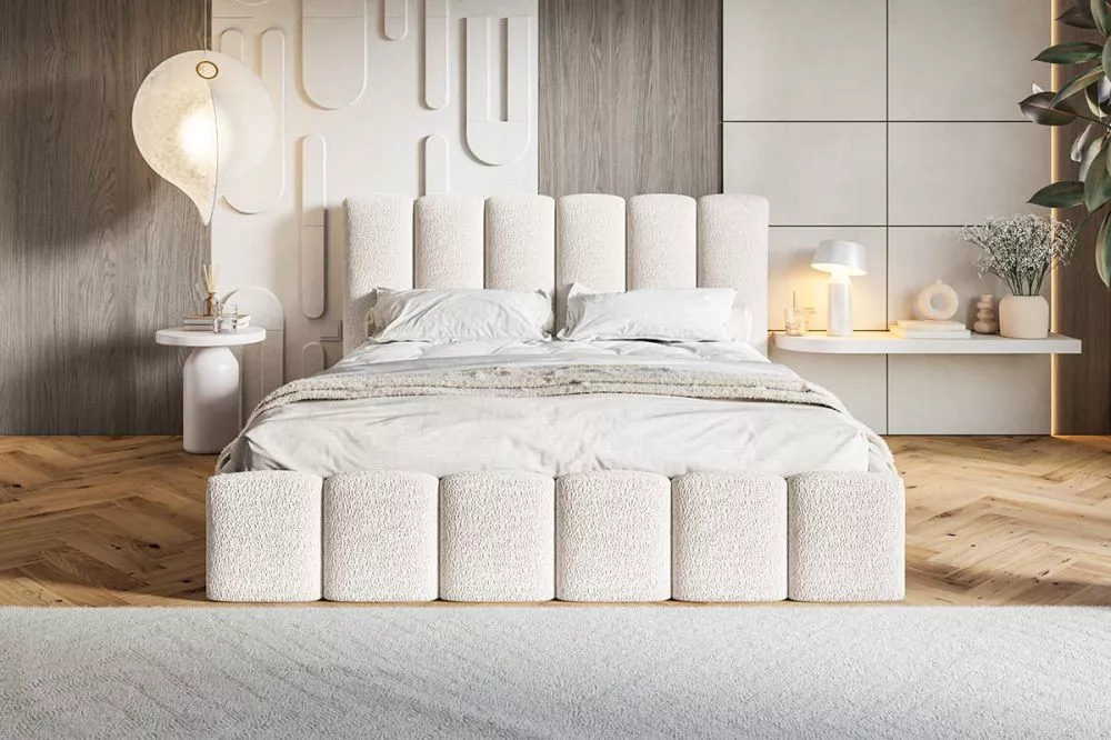 Gulta Slim 11 standard ar stelāžu Guļamvietas platums: 180 cm, Guļamvietas garums: 200 cm, stelāžas tips: koka, · Gaiši 