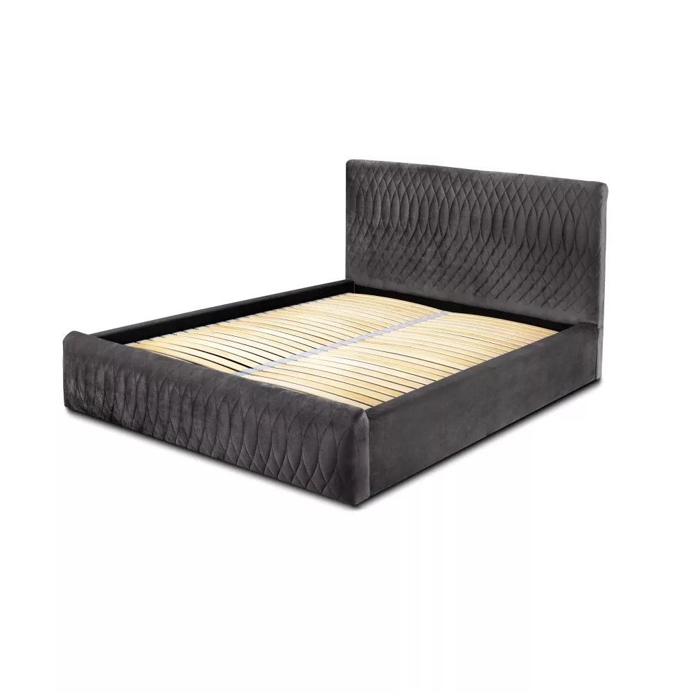 Gulta Wenecja Standard ar stelāžu Guļamvietas platums: 160 cm, Guļamvietas garums: 200 cm, stelāžas tips: koka, · Tumši 