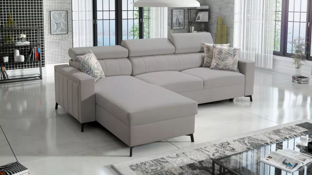 Dīvāns Baltico 1 Maxi Premium Standard · Pelēks · 183 × 267 × 83 cm