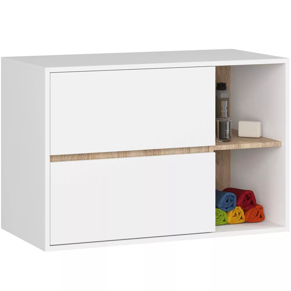 Vannas istabas skapītis Vami W90 2S · 90 × 60 × 45.5 cm