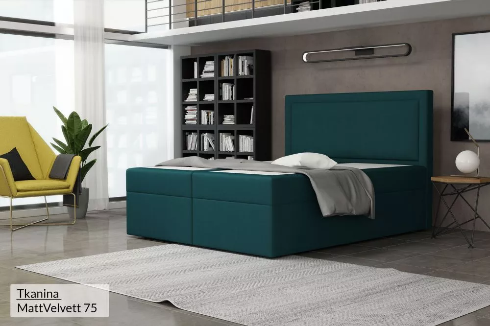 Gulta Musso Standard Guļamvietas platums: 140 cm, Guļamvietas garums: 200 cm, · Jūraszaļš · 142 × 210 × 120 cm