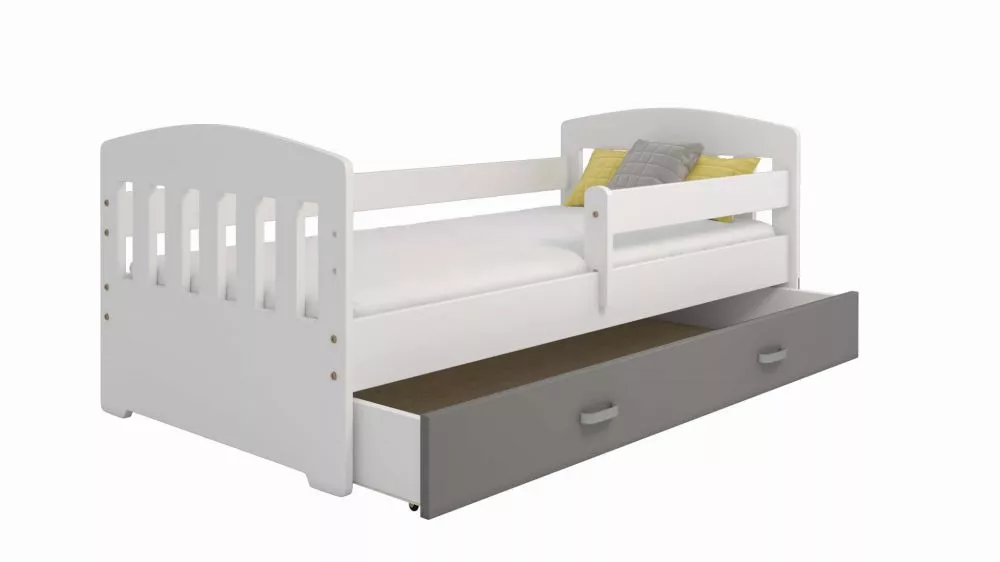 Bērnu gulta Miki B6 ar stelāžu Guļamvietas platums: 80 cm, Guļamvietas garums: 160 cm, · 85 × 164 × 65 cm