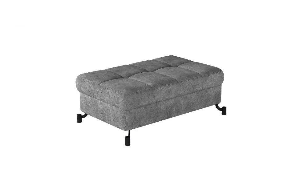 Pufs Lorelle P Premium Standard Auduma numurs: Dora 90, · Betons · 100 × 45 × 70 cm