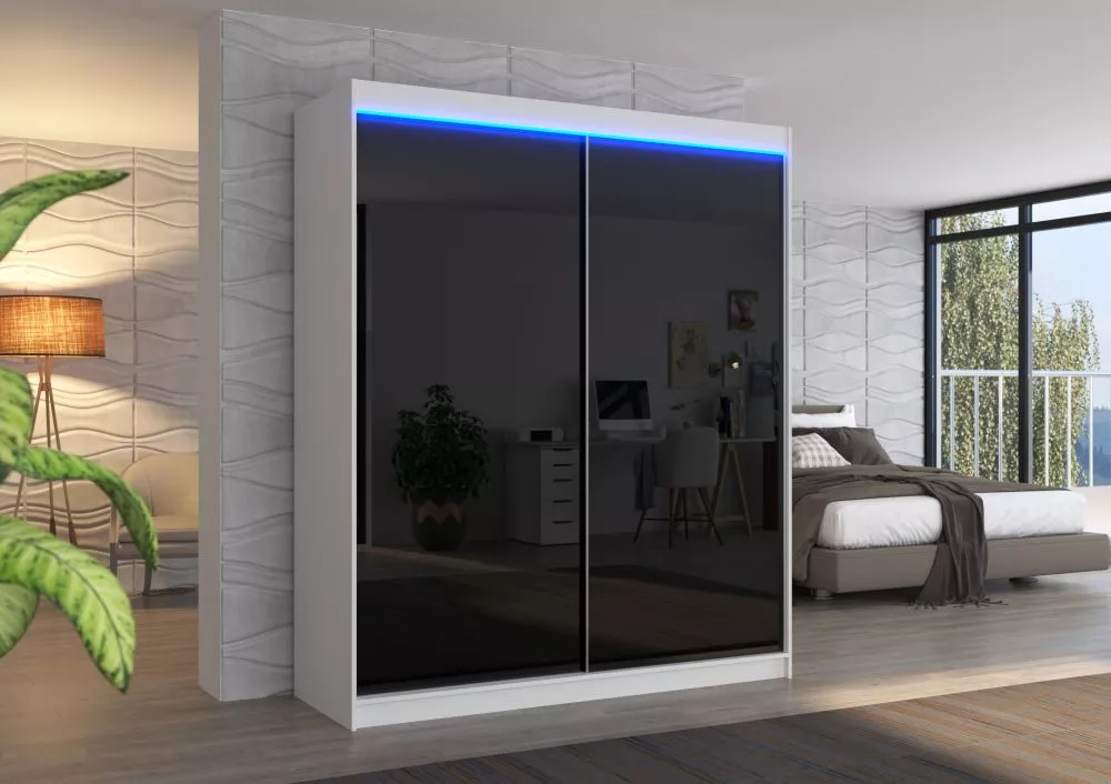 Skapis Luna A ar LED · 180 × 58 × 215 cm