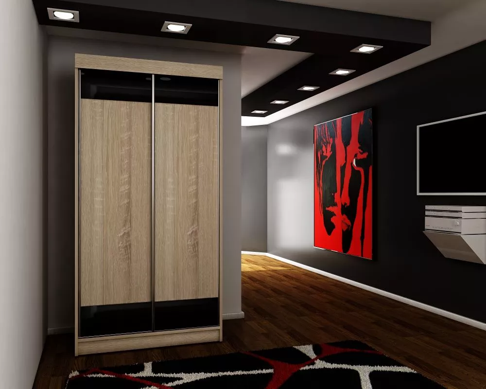Skapis Top 15 ar LED · Ozols sonoma · 100 × 62 × 200 cm