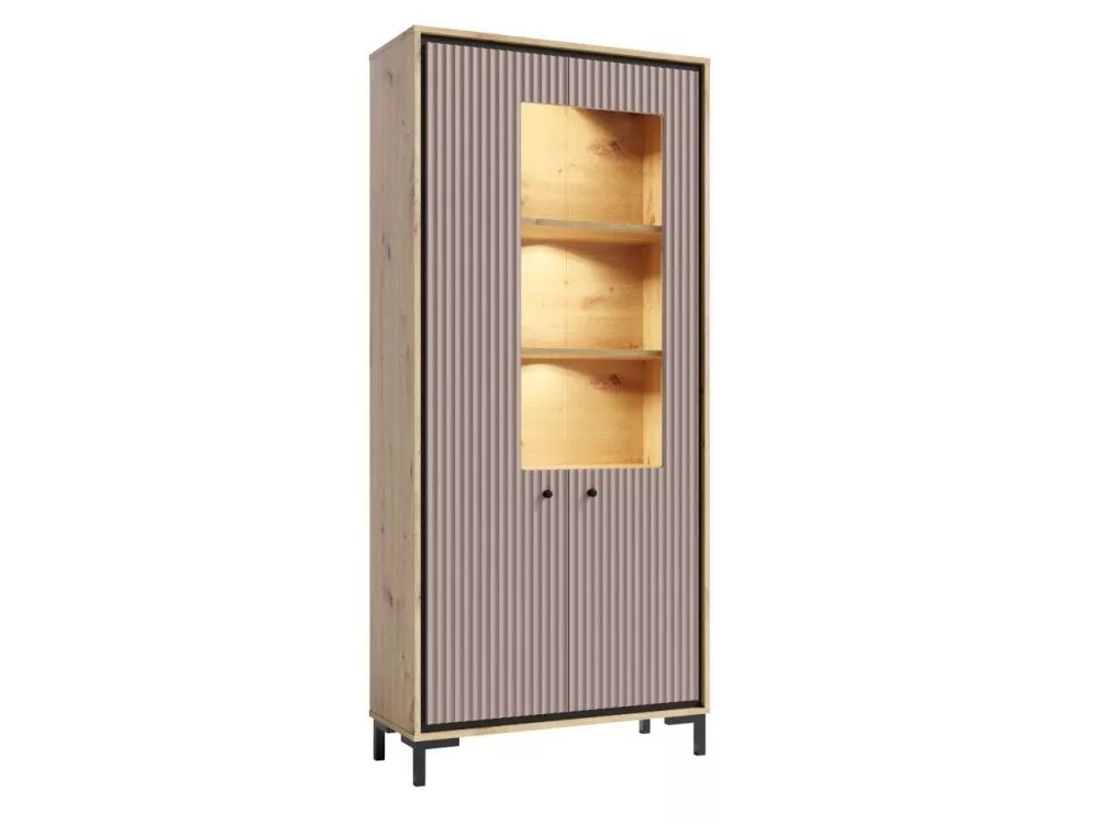 Sekcija Parii PA02 ar LED Korpusa krāsa: ozols artisan, · 89 × 37 × 196 cm