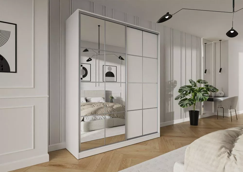 Skapis Trend 12 · Balts · 180 × 60 × 245 cm