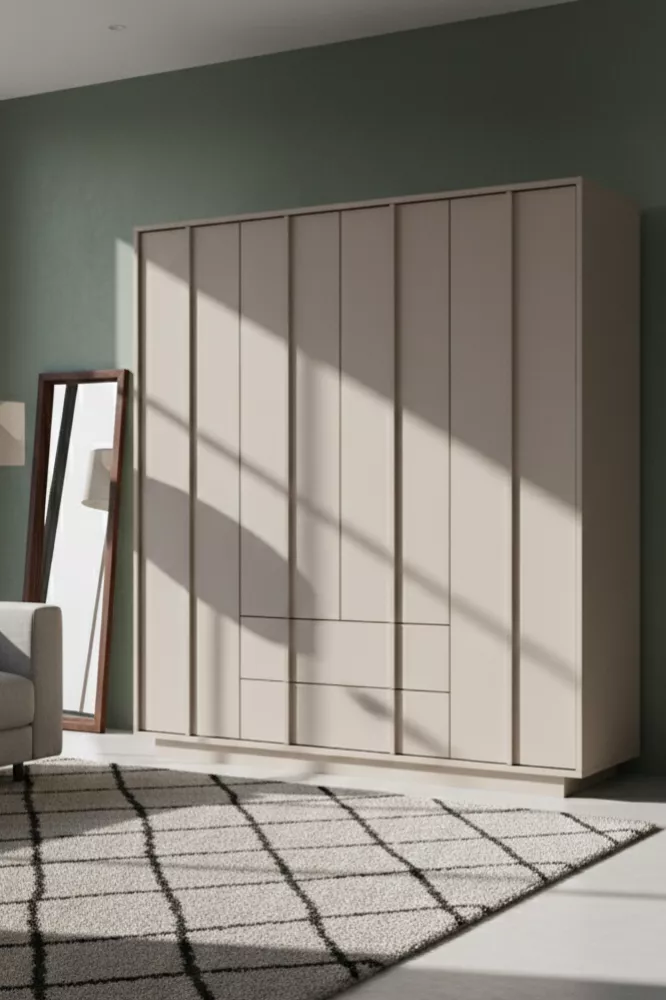 Skapis Linea LA-7 · Kašmira · 160 × 55 × 195 cm