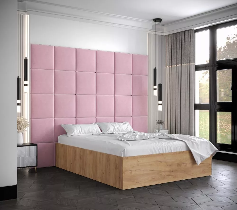 Gulta Bella 3 ar stelāžu Guļamvietas platums: 140 cm, Korpusa krāsa: ozols kraft zelts, Guļamvietas garums: 200 cm, stel