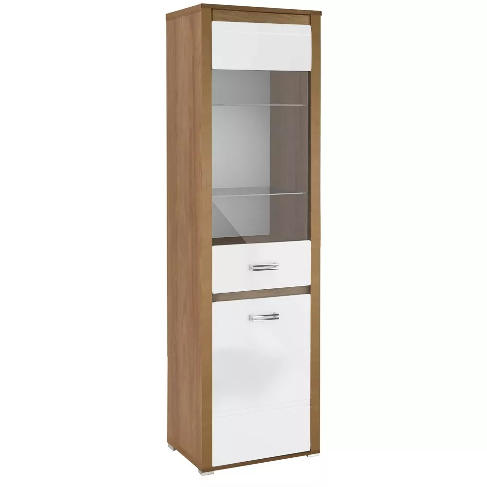 Sekcija Grand GR08 ar LED Korpusa krāsa: ozols hikora, · 58 × 41 × 196 cm