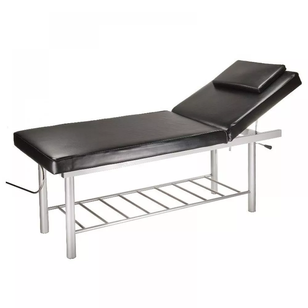 Kosmetologu kušete BW-218 · Melns · 62 × 180 × 61 cm
