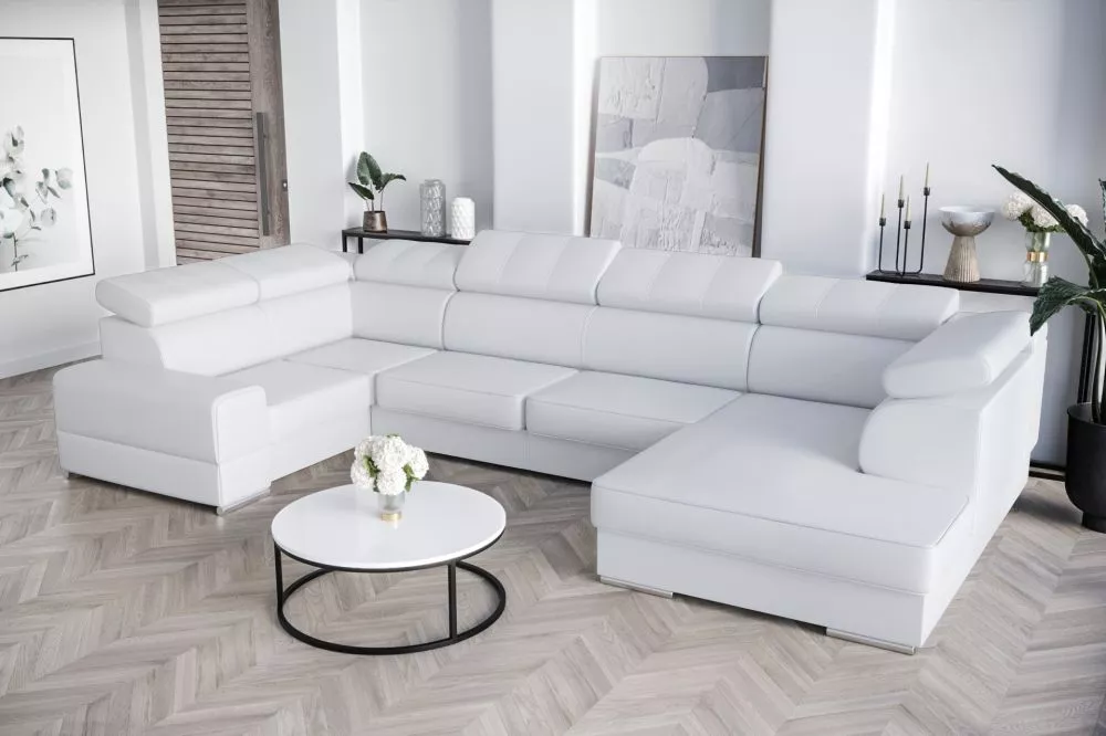 Dīvāns Royal Max 1 Standard · Balts · 210 × 375 × 79 cm