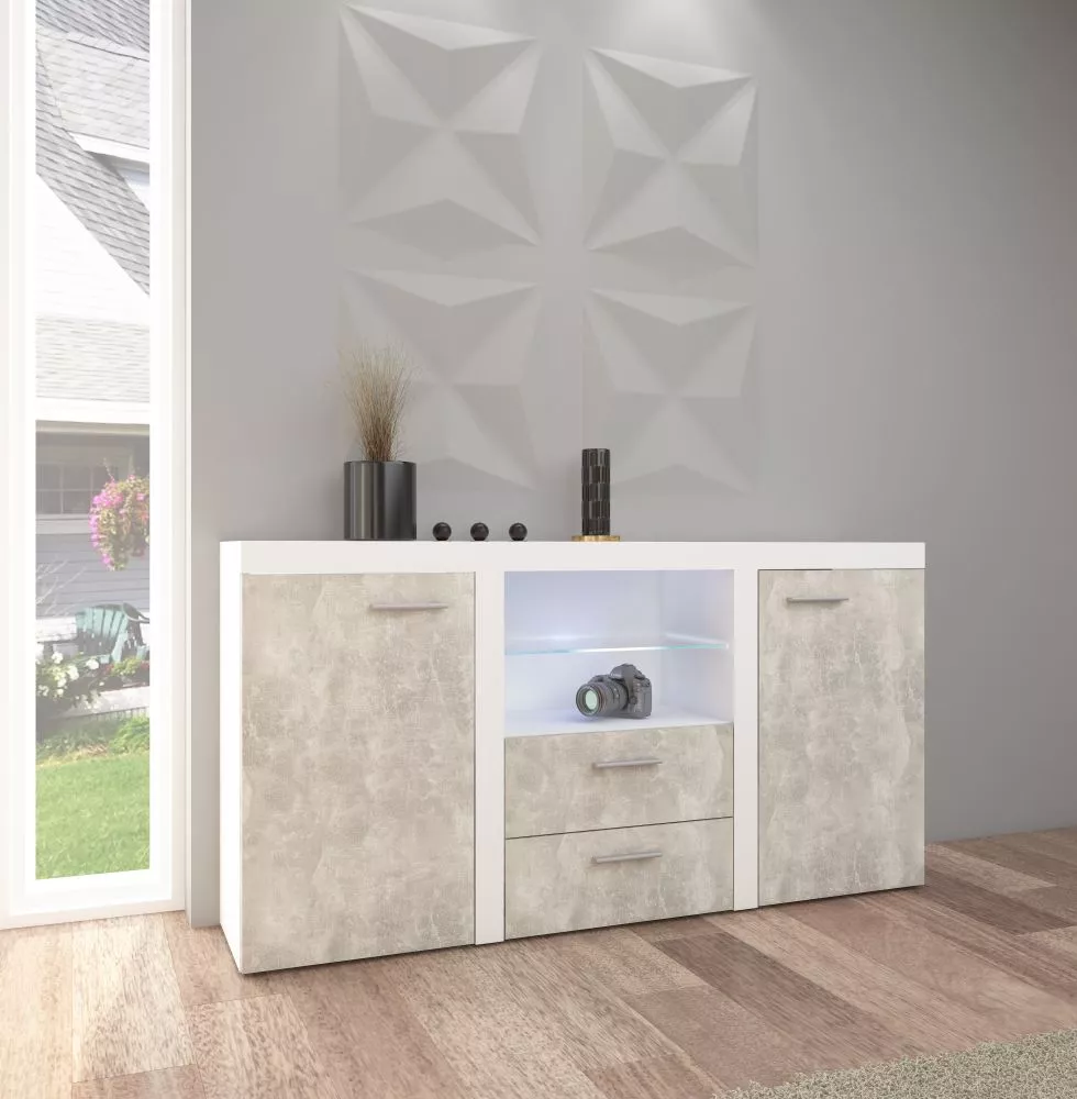 Kumode Rumba 2F2S ar LED · 156.4 × 40.3 × 82 cm