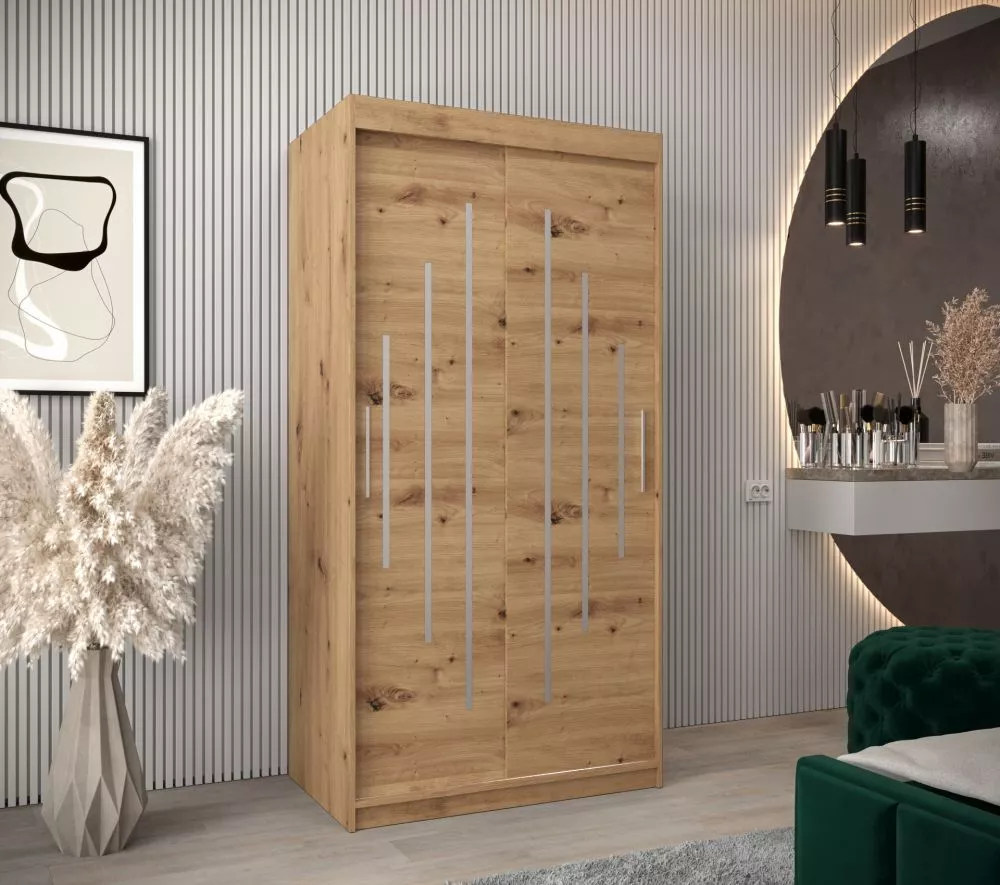 Skapis York · Ozols artisan · 100 × 62 × 200 cm