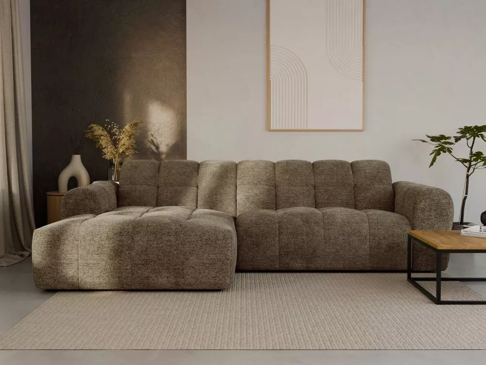 Dīvāns Mountain Mini Standard · Gaiši brūns · 160 × 268 × 72 cm