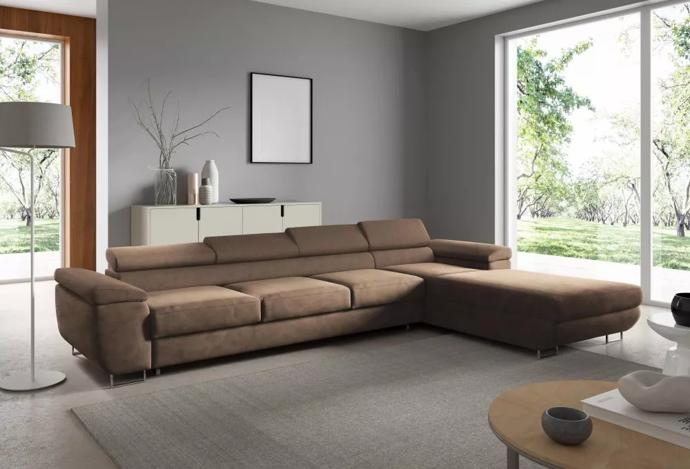 Dīvāns Alice 271 XL standard · Brūns · 200 × 335 × 90 cm