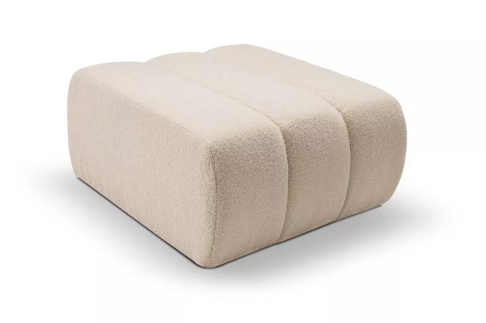 Pufs Baloo P standard Auduma numurs: Lambi 8, · Gaišais krēms · 82 × 41 × 75 cm