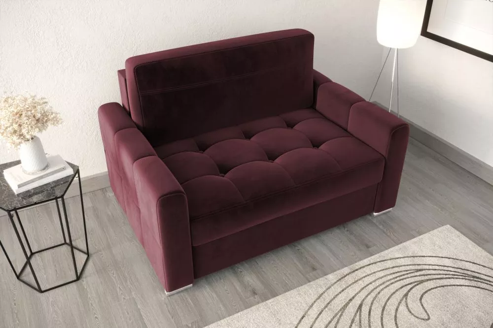 Dīvāns Verona 1 Sofa Standard · Tumši rozā · 100 × 135 × 82 cm