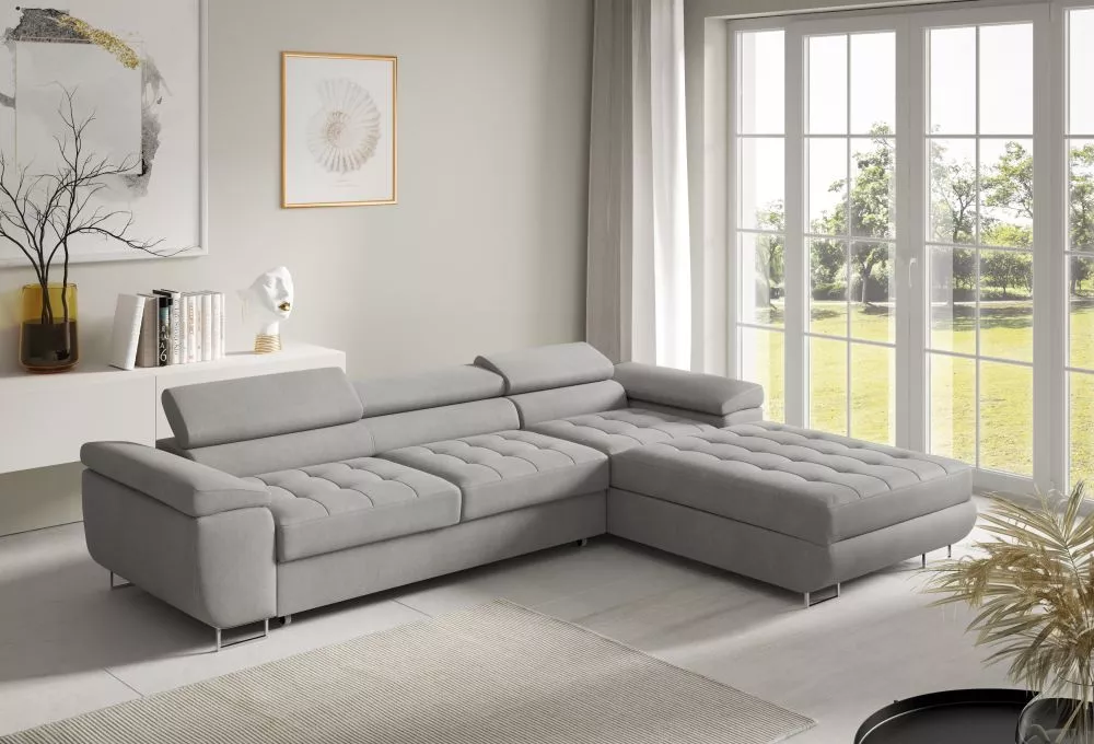 Dīvāns Corner 272 standard · Sudrabs · 200 × 277 × 87 cm
