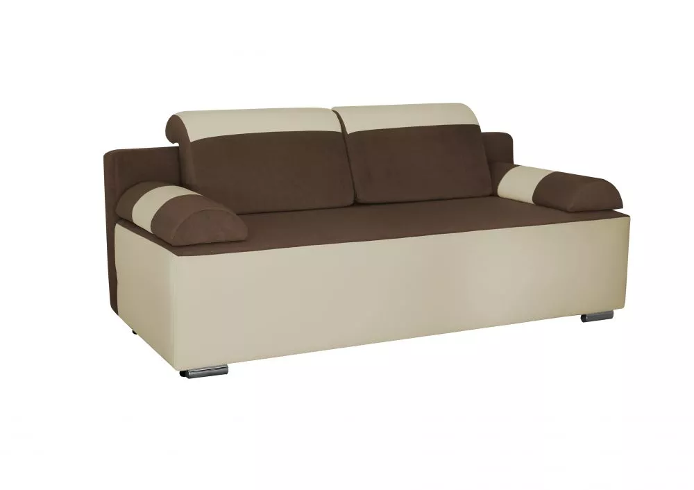 Dīvāns Sofa Bed 119 standard · Tumši brūns + krēms · 94 × 197 × 70 cm