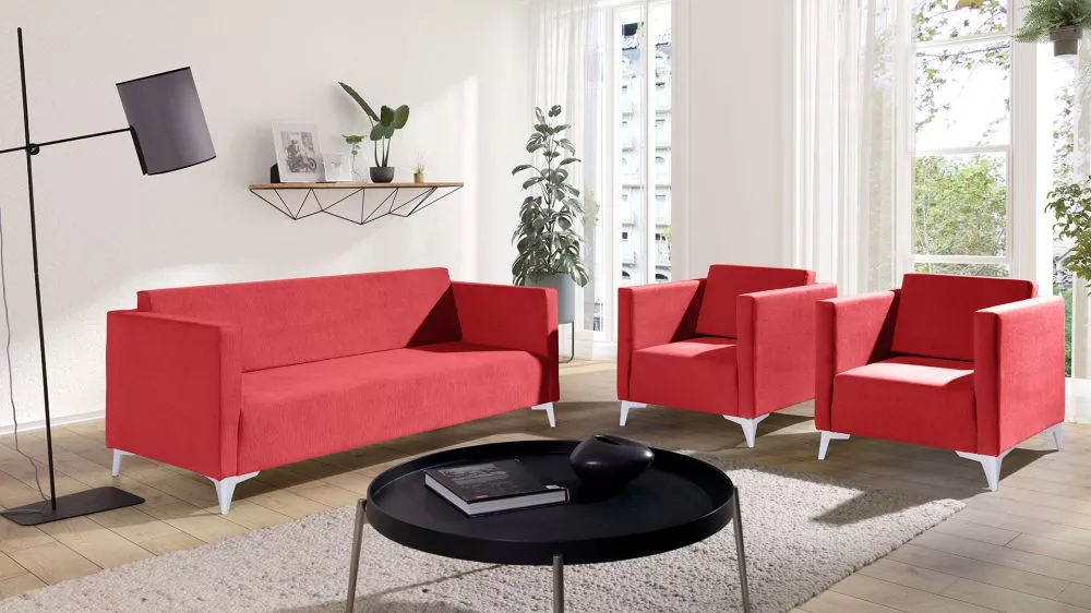 Komplekts Szafir 3S+1S+1S Standard · Rozā · 82 × 176 × 74 cm