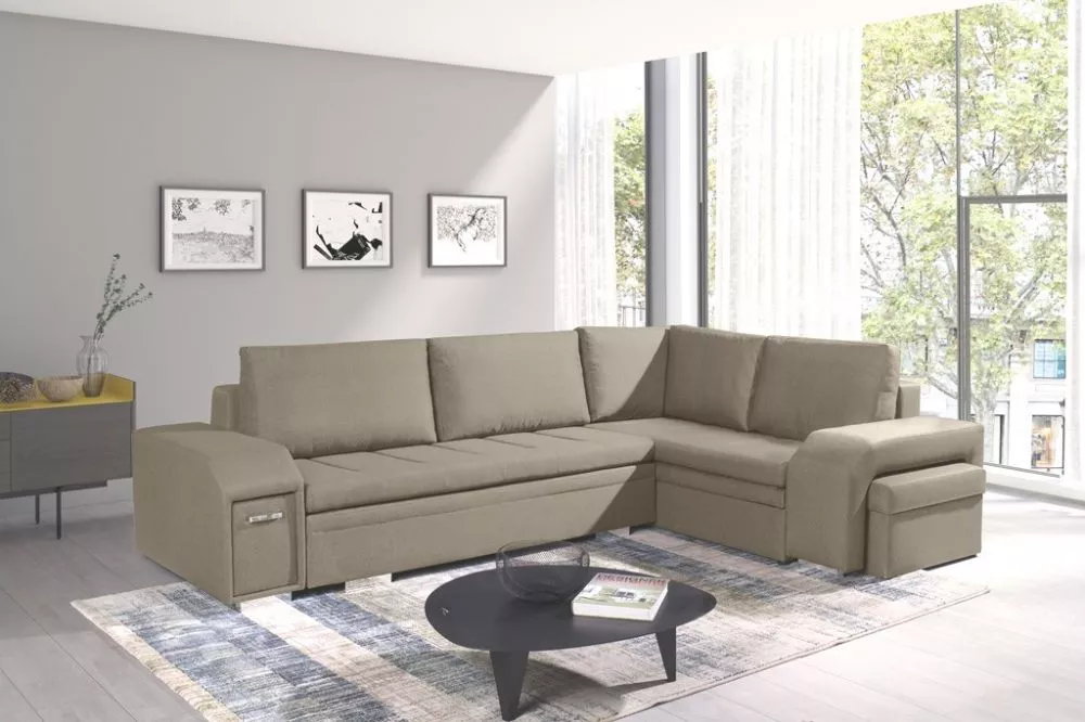 Dīvāns Ail Standard · Gaiši brūns · 205 × 305 × 90 cm