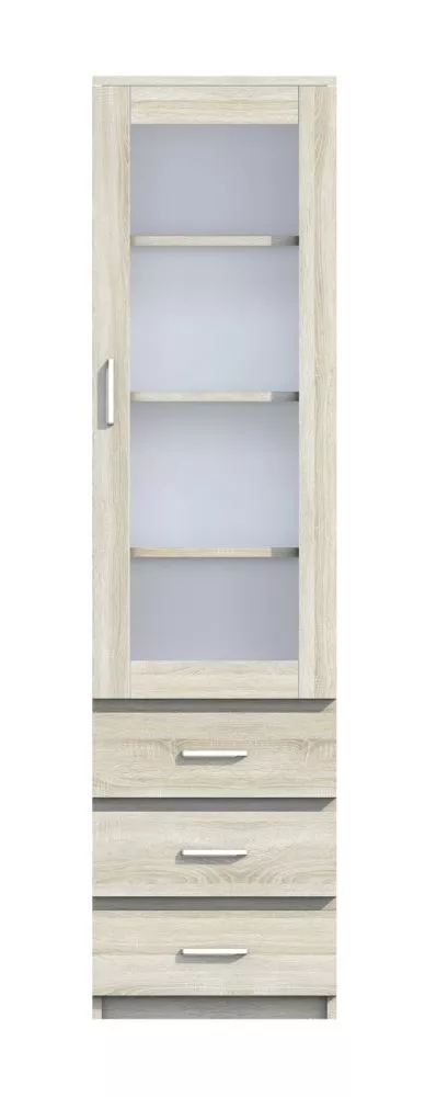 Grāmatu skapis Feniks F-R1 · Ozols sonoma · 52 × 40 × 200 cm
