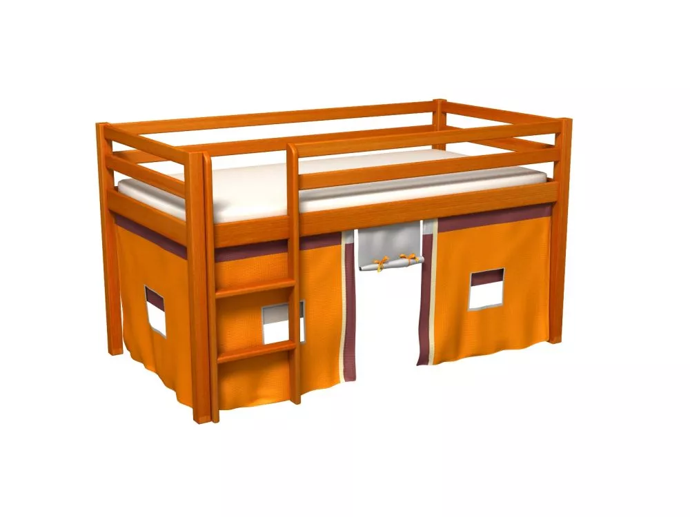 Bērnu gulta Gabi ar stelāžu Guļamvietas platums: 80 cm, Guļamvietas garums: 180 cm, · 88 × 188 × 106 cm