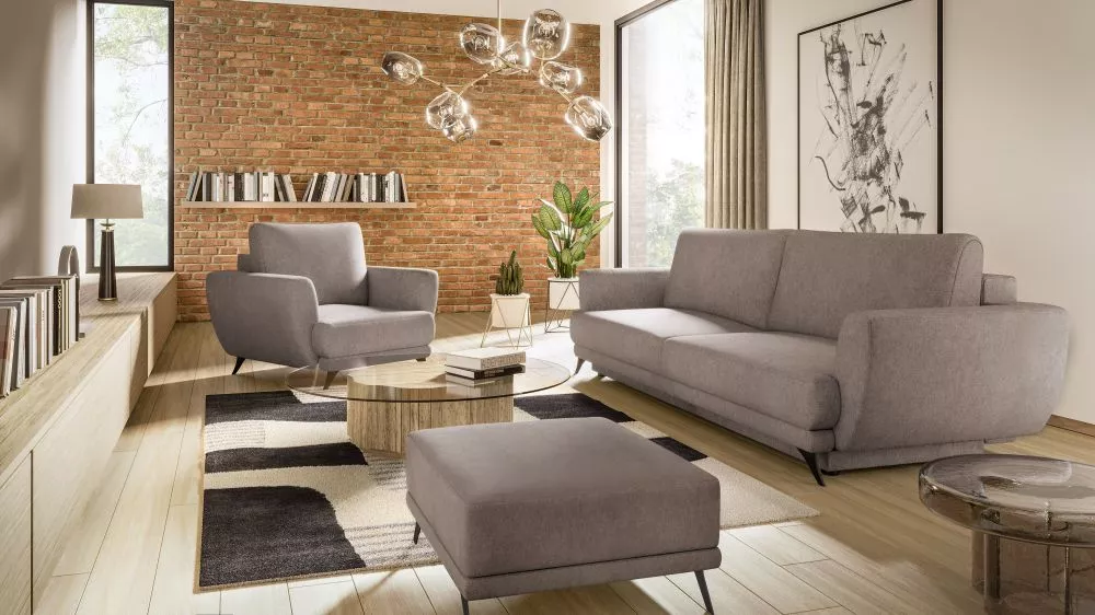 Komplekts Megis 3S+1S+P standard · Kapučīno · 95 × 250 × 90 cm