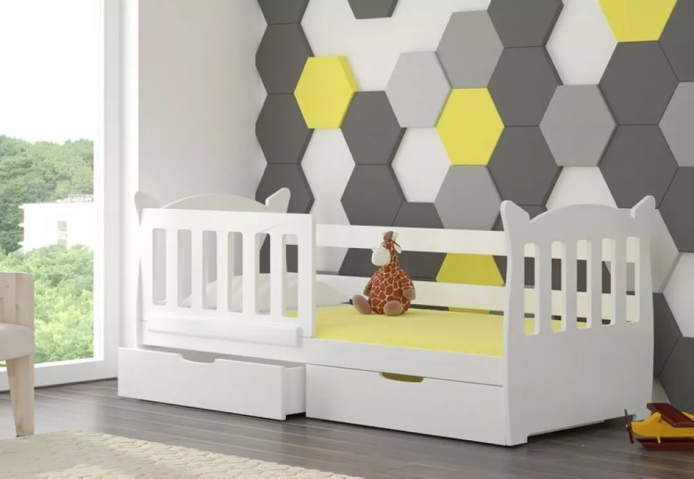 Bērnu gulta Lena Kids ar stelāžu Guļamvietas platums: 75 cm, Guļamvietas garums: 160 cm, · 91 × 165 × 75 cm