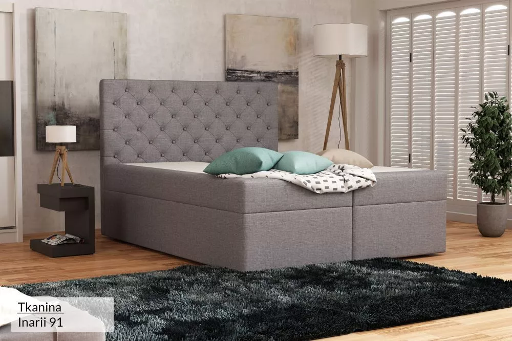 Gulta Alle Standard Guļamvietas platums: 90 cm, Guļamvietas garums: 200 cm, · Gaiši pelēks · 92 × 210 × 120 cm