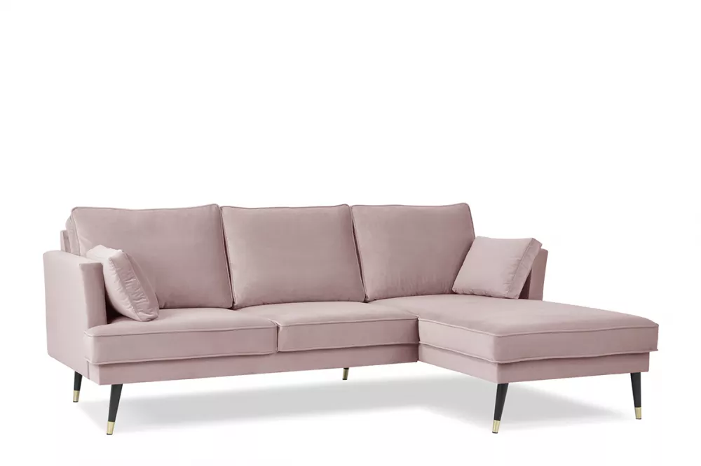 Dīvāns Falco Corner Standard · Rozā · 157 × 236 × 91 cm