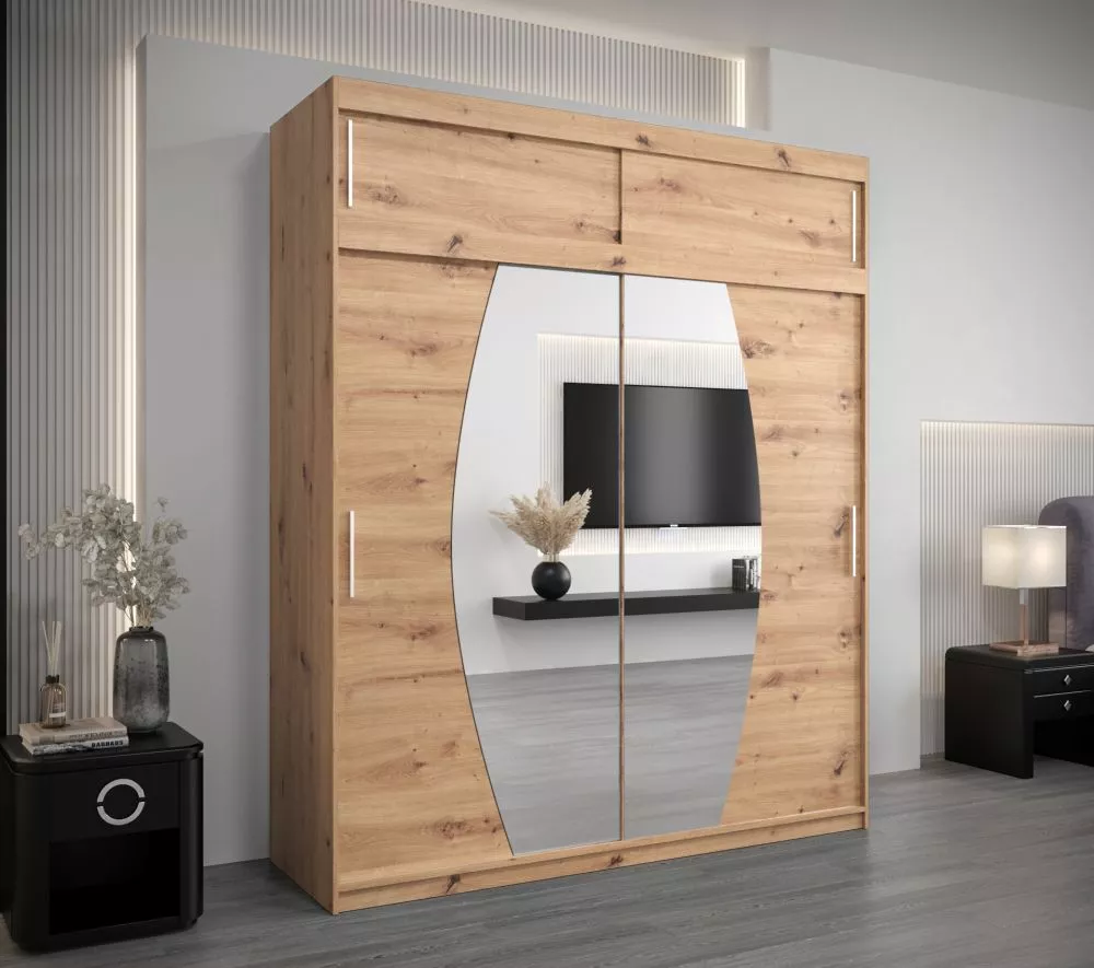 Skapis Elypse Plus · Ozols artisan · 200 × 62 × 240 cm