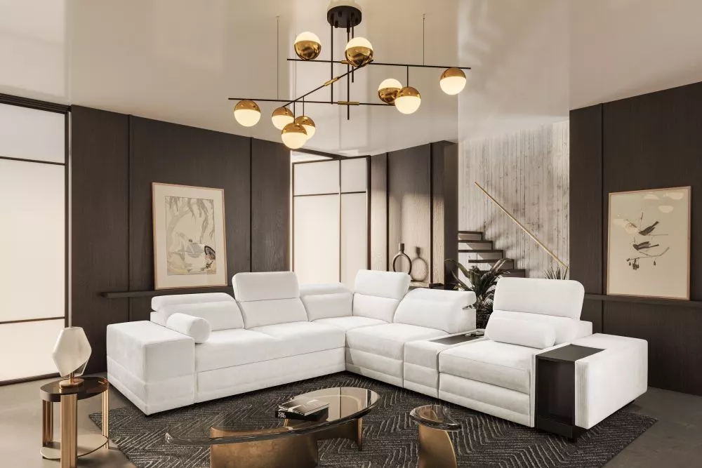 Dīvāns Enzo 13 Standard · Krēms · 320 × 278 × 71 cm