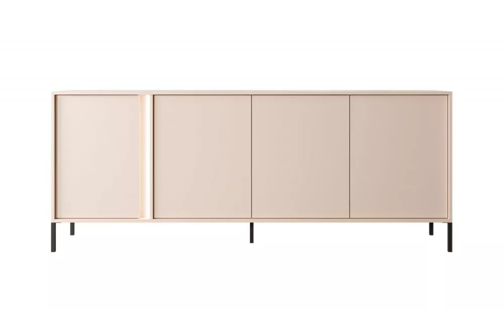 Kumode Dast E ar LED · Bēšs · 202.9 × 39.5 × 81.4 cm