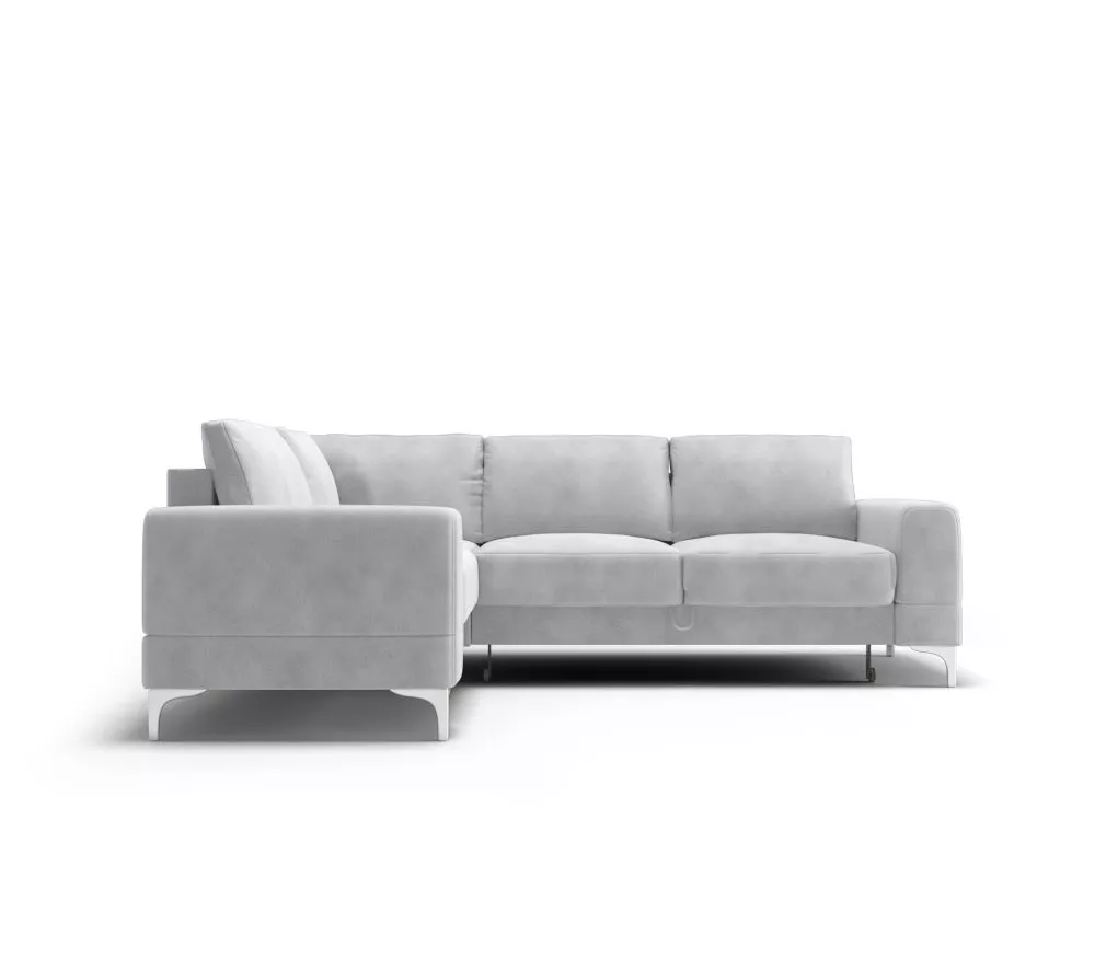 Dīvāns Aria 2 Corner Standard · Sudrabs · 180 × 250 × 89 cm