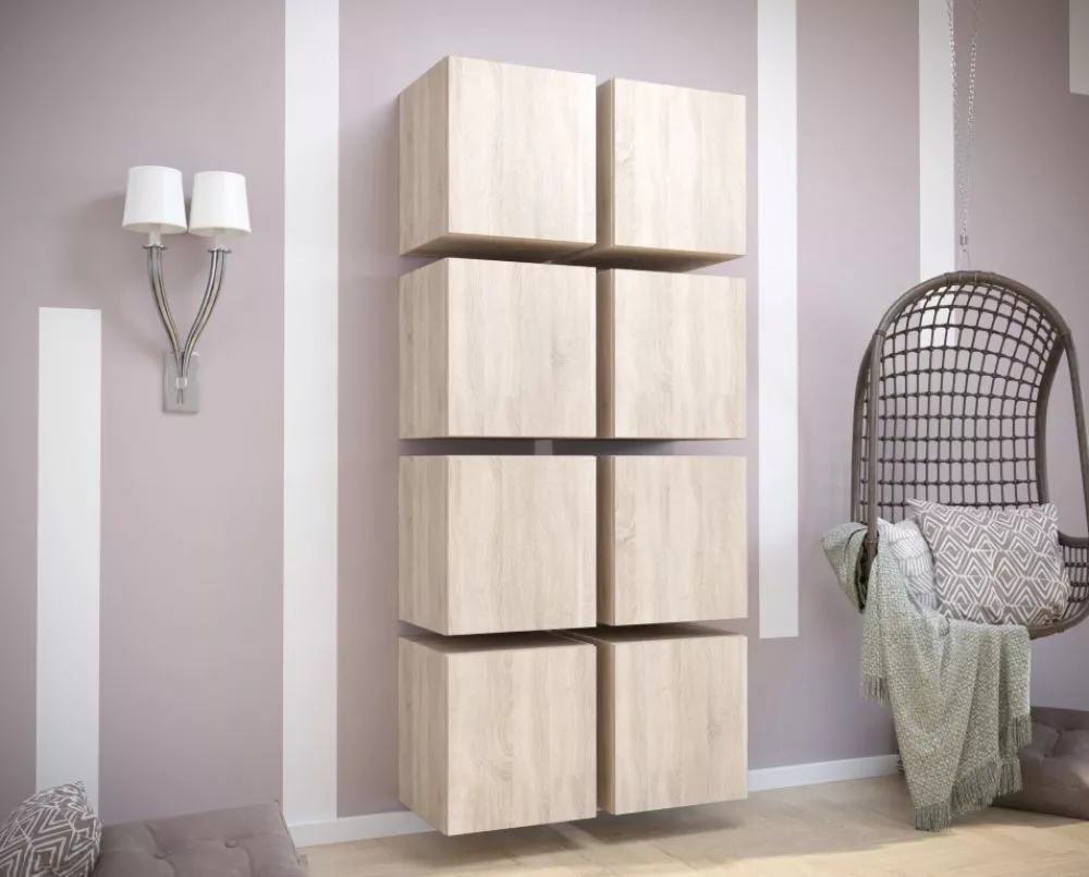 Sekcija Exclusive 10 · Sonoma · 79 × 35 × 175 cm