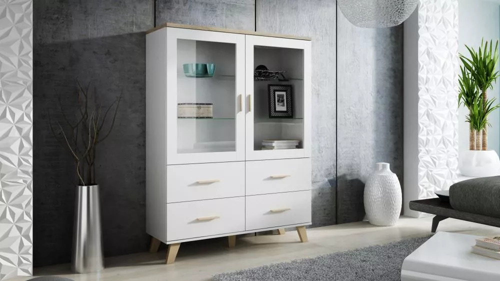 Sekcija Lotta 2DSZ4S Korpusa krāsa: balts, · 120 × 45 × 160 cm