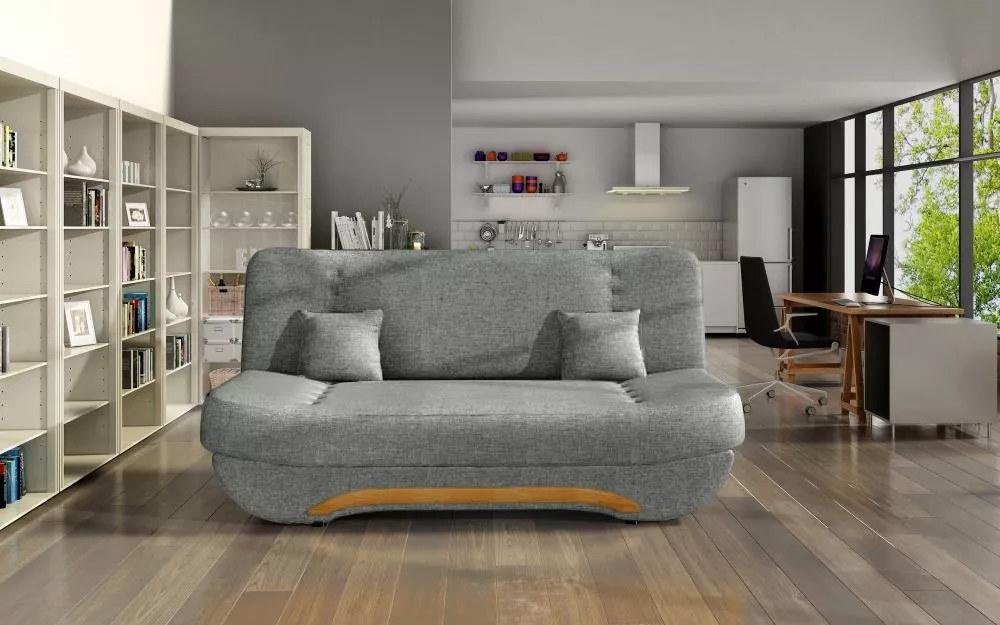 Dīvāns Ewa 2 Classic standard · Pelēks · 92 × 194 × 95 cm