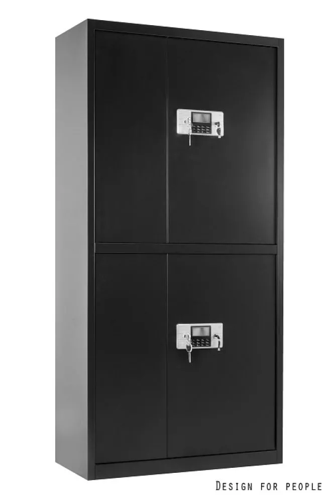 Grāmatu skapis XD-032 · Melns · 90 × 42 × 185 cm